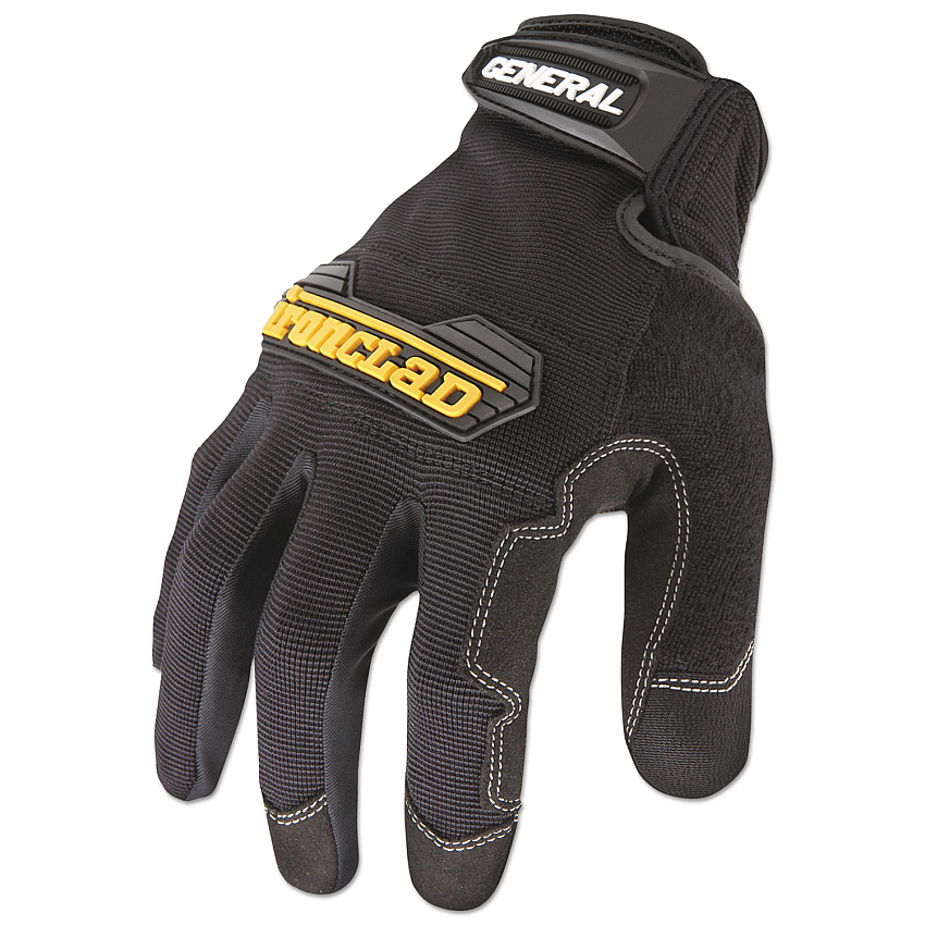 Ironclad General Utility Spandex Gloves, Black, X-Large, Pair (GUG05XL)