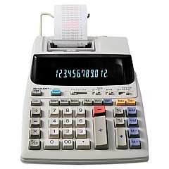 Sharp EL-1801V Two-Color Printing Calculator, Black/Red Print, 2.1 Lines/Sec