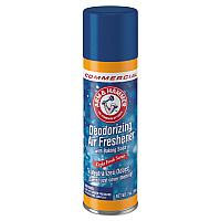 Arm & Hammer Baking Soda Air Freshener, Light Fresh, 7 oz Aerosol Spray, 12/Carton (3320094170CT)