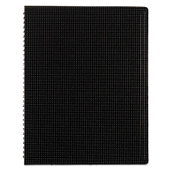 Blueline Duraflex Poly Notebook, 1 Subject, Medium/College Rule, Black Cover, 11 x 8.5, 80 Sheets (B4181)