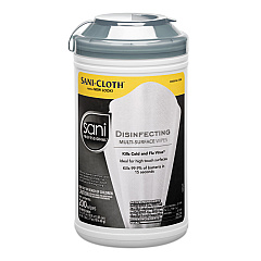 Sani Professional Disinfecting Multi-Surface Wipes, 7.5 x 5.38, 200/Canister (P22884EA)