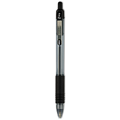 Zebra Z-Grip Ballpoint Pen, Retractable, Medium 1 mm, Black Ink, Clear/Black Barrel, 18/Pack (22218)