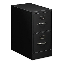 Alera Two-Drawer Economy Vertical File, 2 Letter-Size File Drawers, Black, 15" x 25" x 29" (ALEHVF1529BL)