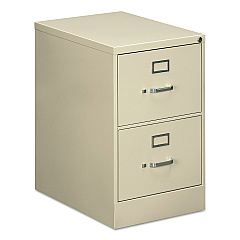 Alera Two-Drawer Economy Vertical File, 2 Legal-Size File Drawers, Putty, 18.25" x 25" x 29" (ALEHVF1929PY)