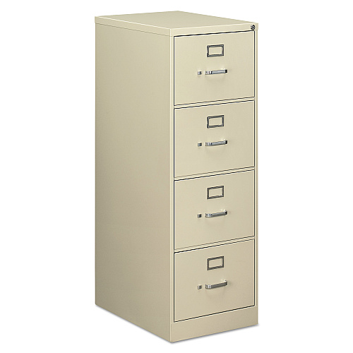 Alera Economy Vertical File, 4 Legal-Size File Drawers, Putty, 18.25" x 25" x 52" (ALEHVF1952PY)