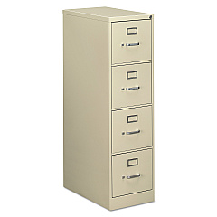 Alera Economy Vertical File, 4 Letter-Size File Drawers, Putty, 15" x 25" x 52" (ALEHVF1552PY)