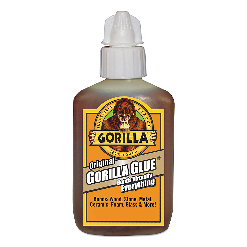 Gorilla Original Formula Glue, 2 oz, Dries Light Brown (5000206)