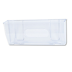 deflecto Magnetic DocuPocket Wall File, Legal/Letter Size, 15" x 3" x 6.38", Clear (50101)