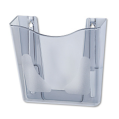 deflecto Euro-Style DocuPocket Portrait Wall File, A4/Letter/Magazines/Portfolio Size, 10.25" x 4" x 10", Smoke (63002)
