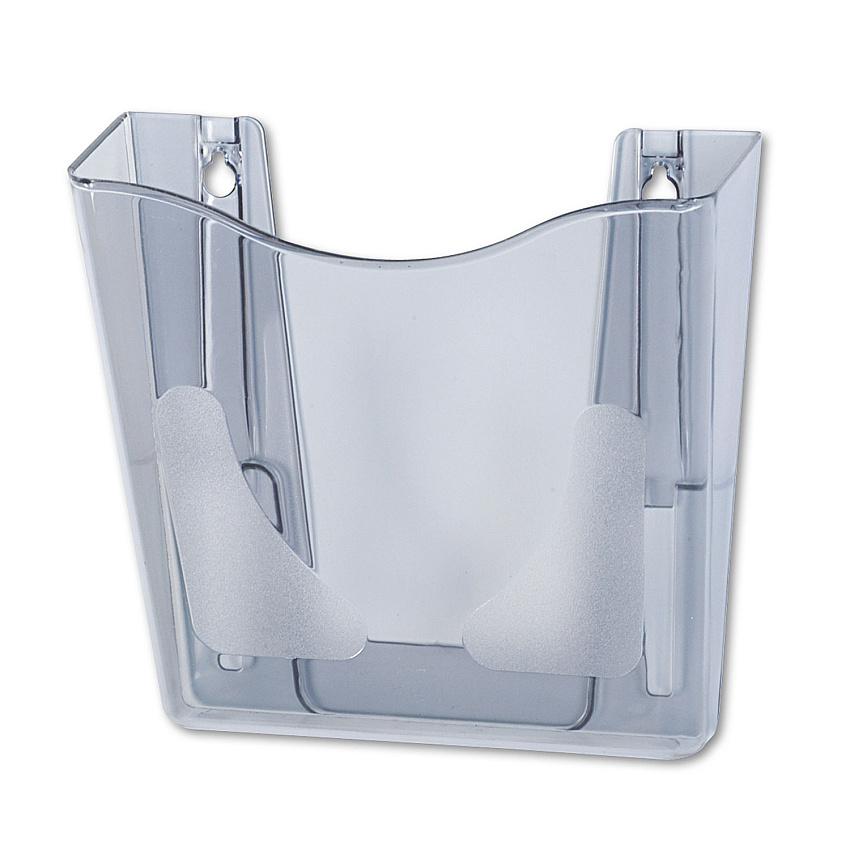 deflecto Euro-Style DocuPocket Portrait Wall File, A4/Letter/Magazines/Portfolio Size, 10.25" x 4" x 10", Smoke (63002)