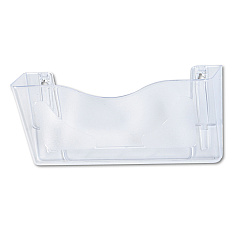 deflecto Euro-Style DocuPocket Landscape Wall File, Larger Files/Tabloid Size, 15" x 4" x 6.63", Clear (63101)