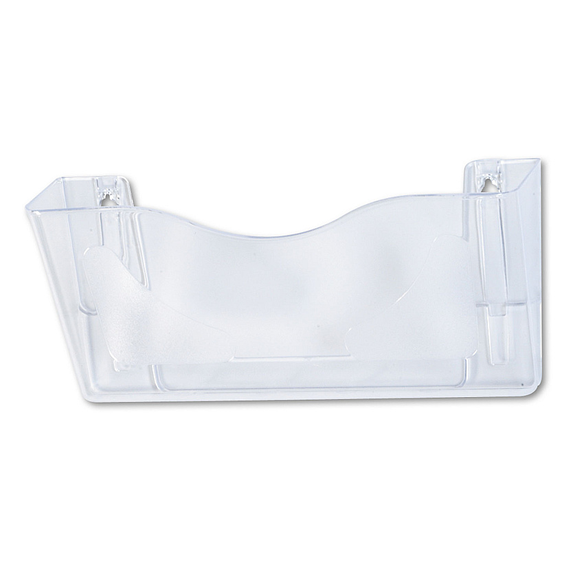 deflecto Euro-Style DocuPocket Landscape Wall File, Larger Files/Tabloid Size, 15" x 4" x 6.63", Clear (63101)