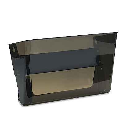 deflecto Magnetic DocuPocket Wall File, Letter Size, 13" x 4" x 7", Smoke (73102)