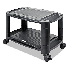 Alera 3-in-1 Storage Cart and Stand, 21.63w x 13.75d x 24.75h, Black/Gray (ALEU3N1BL)
