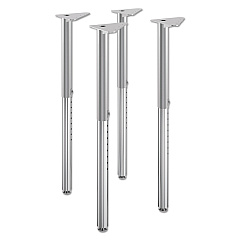 HON Build Adjustable Post Legs, 22" to 34" High, 4/Pack (B4LEGT1)