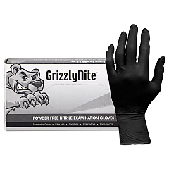 HOSPECO ProWorks GrizzlyNite Nitrile Gloves, Black, X-Large, 1000/CT (GLN105FX)