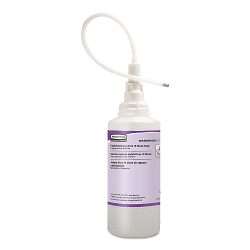 Rubbermaid Commercial TC OneShot Moisturizer- Enriched Foam Soap Refill, 800 mL, 4/Carton (750389)