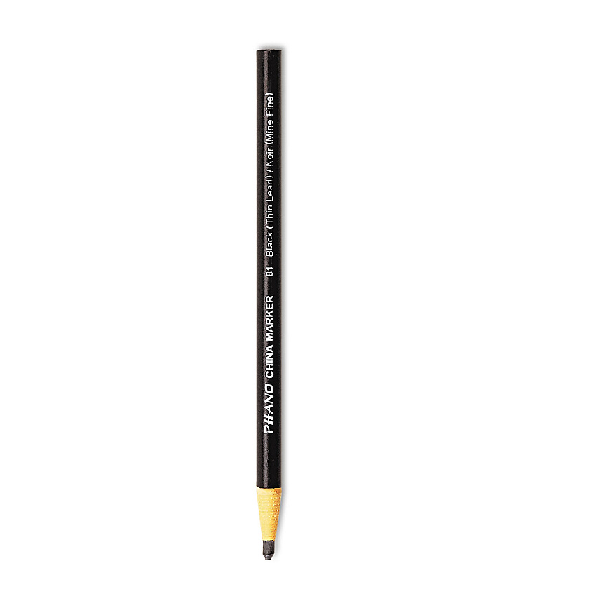 Dixon China Marker, Black, Thin Lead, Dozen (00081)