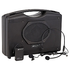 AmpliVox Bluetooth Audio Portable Buddy with Wireless Handsfree Mic, 50W, Black (SW222A)