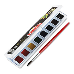 Prang Professional Watercolors, 8 Assorted Colors, Rectangular Pan Palette Tray (08000)