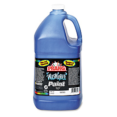 Prang Washable Paint, Blue, 1 gal Bottle (10605)