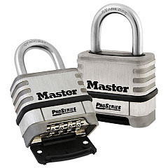 Master Lock ProSeries Stainless Steel Easy-to-Set Combination Lock, Stainless Steel, 5/16" (1174D)