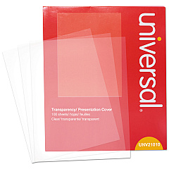 Universal Black and White Laser Printer Transparency Film, 8.5 x 11, 100/Pack (UNV21010)