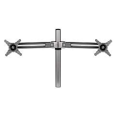 Fellowes Lotus Dual Monitor Arm Kit, For 26" Monitors, Silver, Supports 13 lb (8042901)