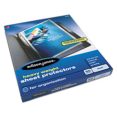 Wilson Jones Heavyweight Top-Loading Sheet Protectors, Letter, 50/Box (21410)