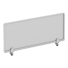 Alera Polycarbonate Privacy Panel, 47w x 0.50d x 18h, Silver/Clear (ALEPP4718)