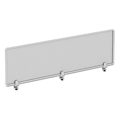 Alera Polycarbonate Privacy Panel, 65w x 0.50d x 18h, Silver/Clear (ALEPP6518)