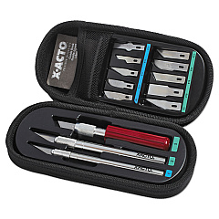 X-ACTO Knife Set, 3 Knives, 10 Blades, Carrying Case (X5285)