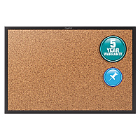 Quartet Classic Series Cork Bulletin Board, 36x24, Black Aluminum Frame (2303B)