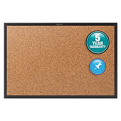 Quartet Classic Series Cork Bulletin Board, 36x24, Black Aluminum Frame (2303B)