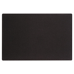 Quartet Oval Office Fabric Bulletin Board, 48 x 36, Black (7684BK)