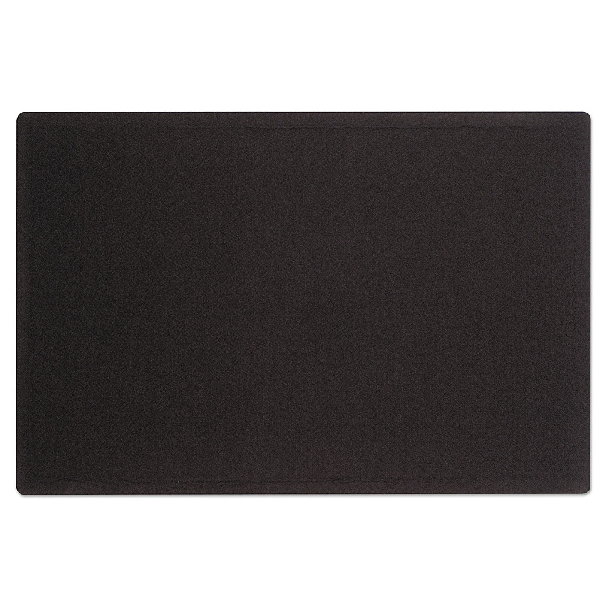 Quartet Oval Office Fabric Bulletin Board, 48 x 36, Black (7684BK)