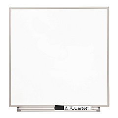 Quartet Matrix Magnetic Boards, Painted Steel, 16 x 16, White, Aluminum Frame (M1616)