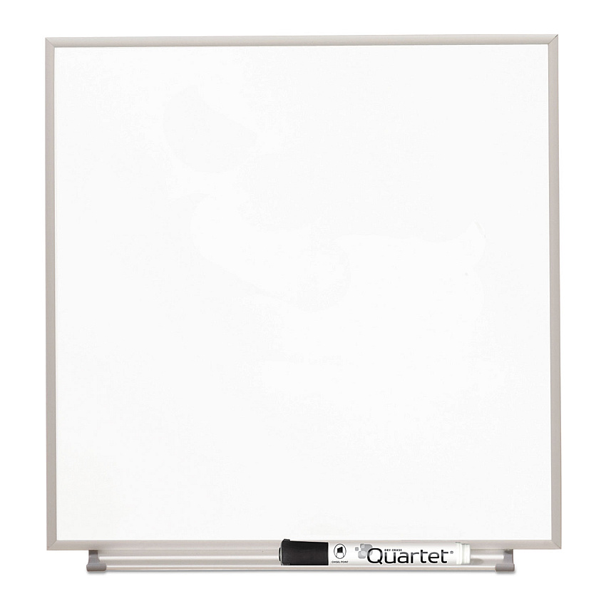 Quartet Matrix Magnetic Boards, Painted Steel, 16 x 16, White, Aluminum Frame (M1616)