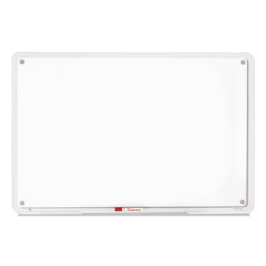 Quartet iQ Total Erase Board, 23 x 16, White, Clear Frame (TM2316)