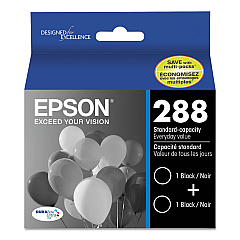 Epson T288120-D2 Black Ink Cartridge Dual Pack