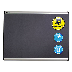 Quartet Prestige Plus Magnetic Fabric Bulletin Board, 36 x 24, Aluminum Frame (MB543A)