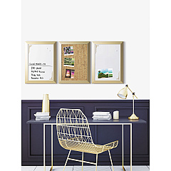 MasterVision Positive Flow Metallic Gold Message Board Set, 18" x 24", 3/Set (SOR031)