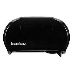 Boardwalk Standard Twin Toilet Tissue Dispenser, 13 x 8 3/4, Black (BWK1502)