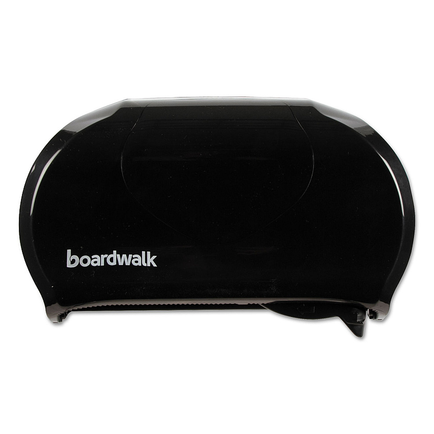 Boardwalk Standard Twin Toilet Tissue Dispenser, 13 x 8 3/4, Black (BWK1502)