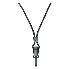AbilityOne 8455016130192 SKILCRAFT Breakaway Lanyard, Plastic Swivel Hook Fastener, 36" Long, Polyester, Black, Dozen