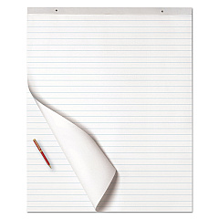 AbilityOne 7530013982661 SKILCRAFT Easel Pad, Presentation Format (1.5" Rule), 27 x 34, White, 50 Sheets