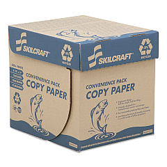 AbilityOne 7530015623259 SKILCRAFT Xerographic Paper, 92 Bright, 20 lb Bond Weight, 8.5 x 11, White, 500 Sheets/Ream, 5 Reams/Carton