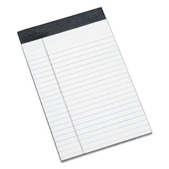 AbilityOne 7530014471355 SKILCRAFT Legal Pads, Wide/Legal Rule, Gray Linen Headband, 50 White 5 x 8 Sheets, Dozen