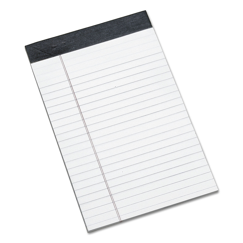 AbilityOne 7530014471355 SKILCRAFT Legal Pads, Wide/Legal Rule, Gray Linen Headband, 50 White 5 x 8 Sheets, Dozen