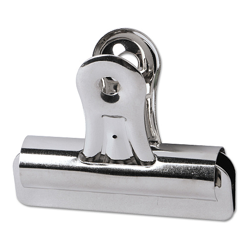 Universal Bulldog Clips, Medium, Nickel-Plated,36/Pack (UNV31264)